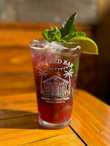 Christmas 16 OZ Glass