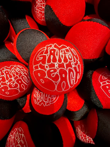 Splash Red & Black Ball